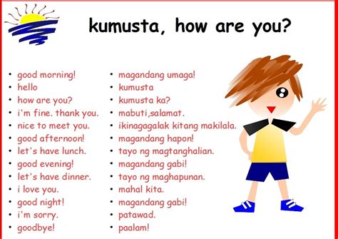 anong tagalog ng hello